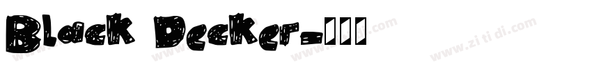 Black Decker字体转换 Black Decker字体转换